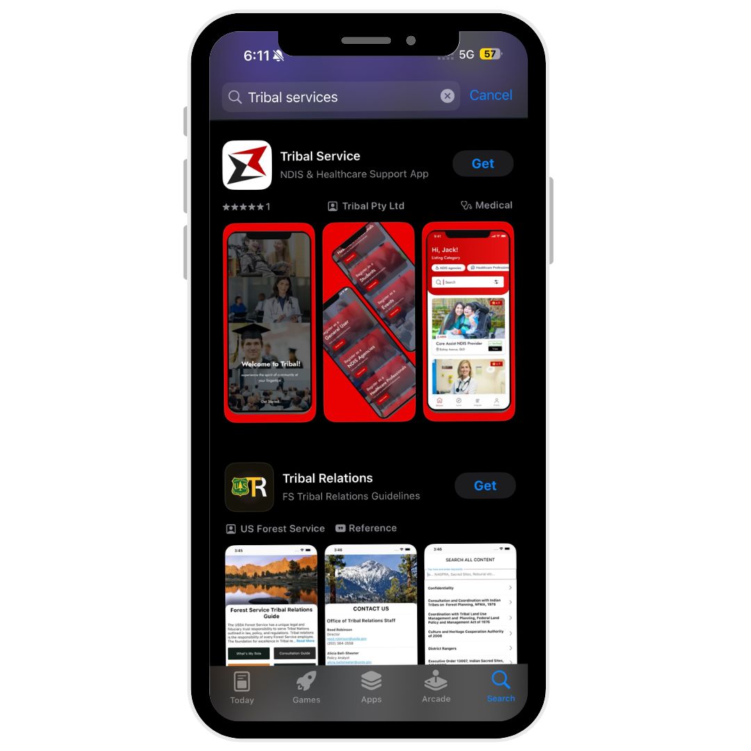 Tribal service app store